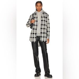 Steve Madden Loren Faux Leather Straight Leg Pants - Black